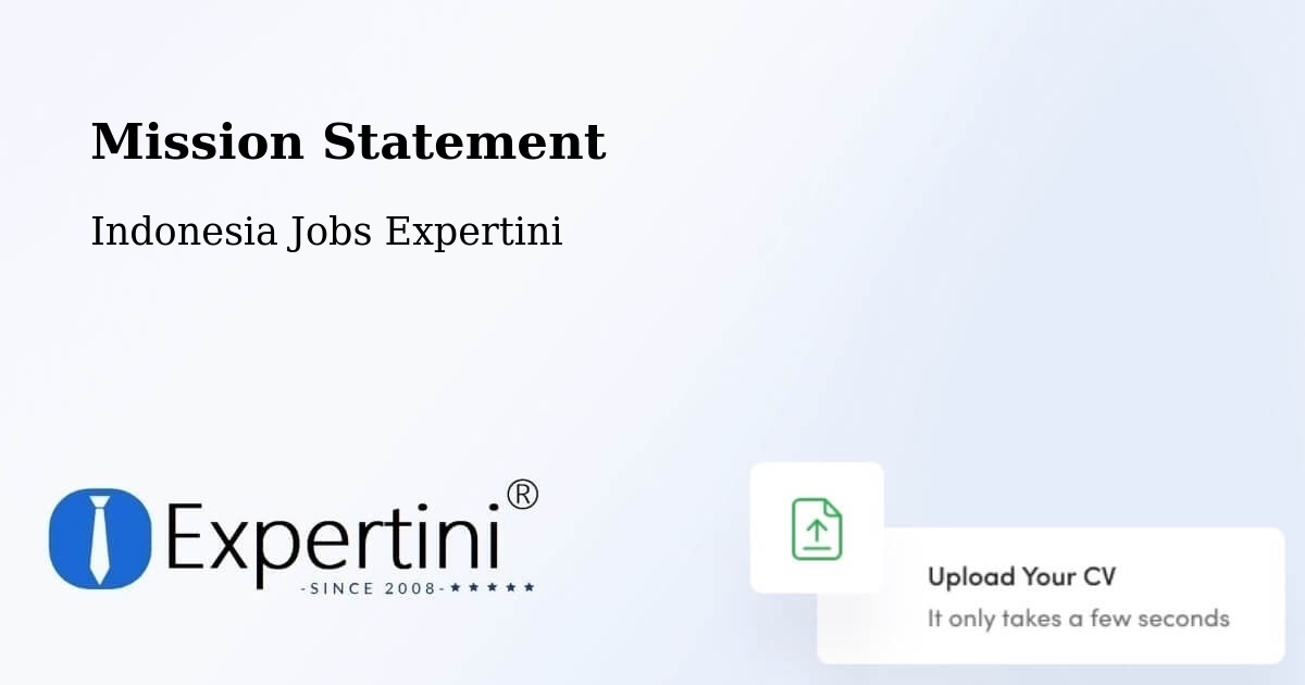 Corporate Mission – Bandung - Indonesia Jobs Expertini